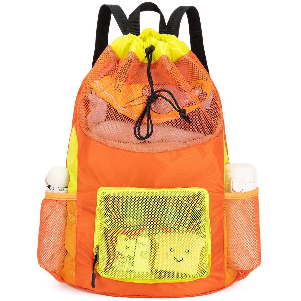 Swim Bag for Kids Mesh Drawstring Backpack for Boys Sport Gym Sackpack