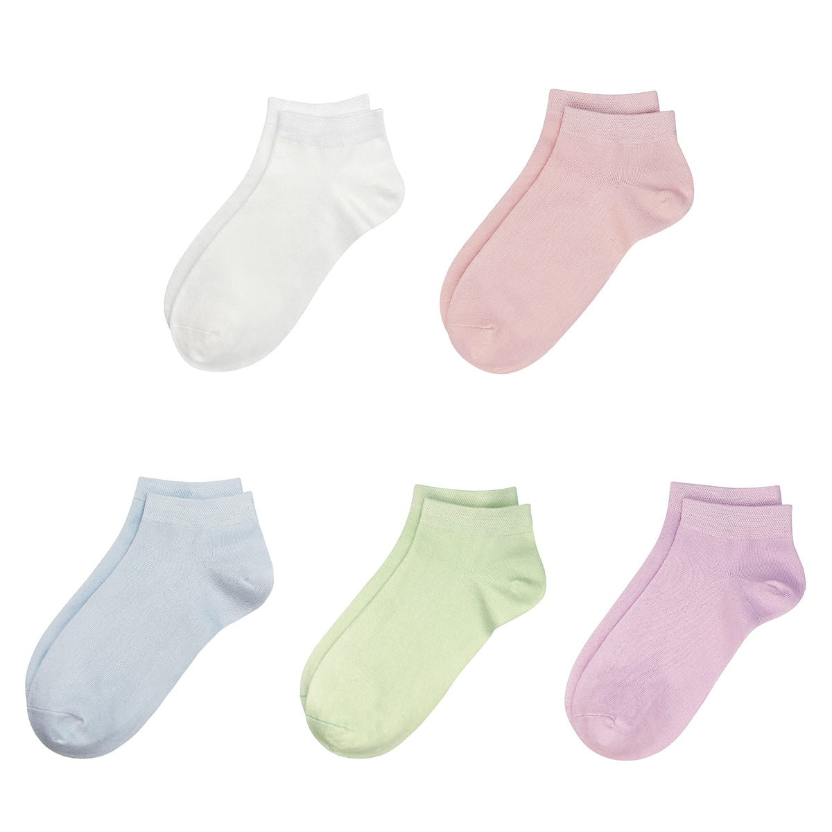 SERISIMPLE Viscose Bamboo School Socks Ankle Super Soft Kids Socks Stretch Cuffs Athletic Socks Odor Anti-odor 5 Pairs