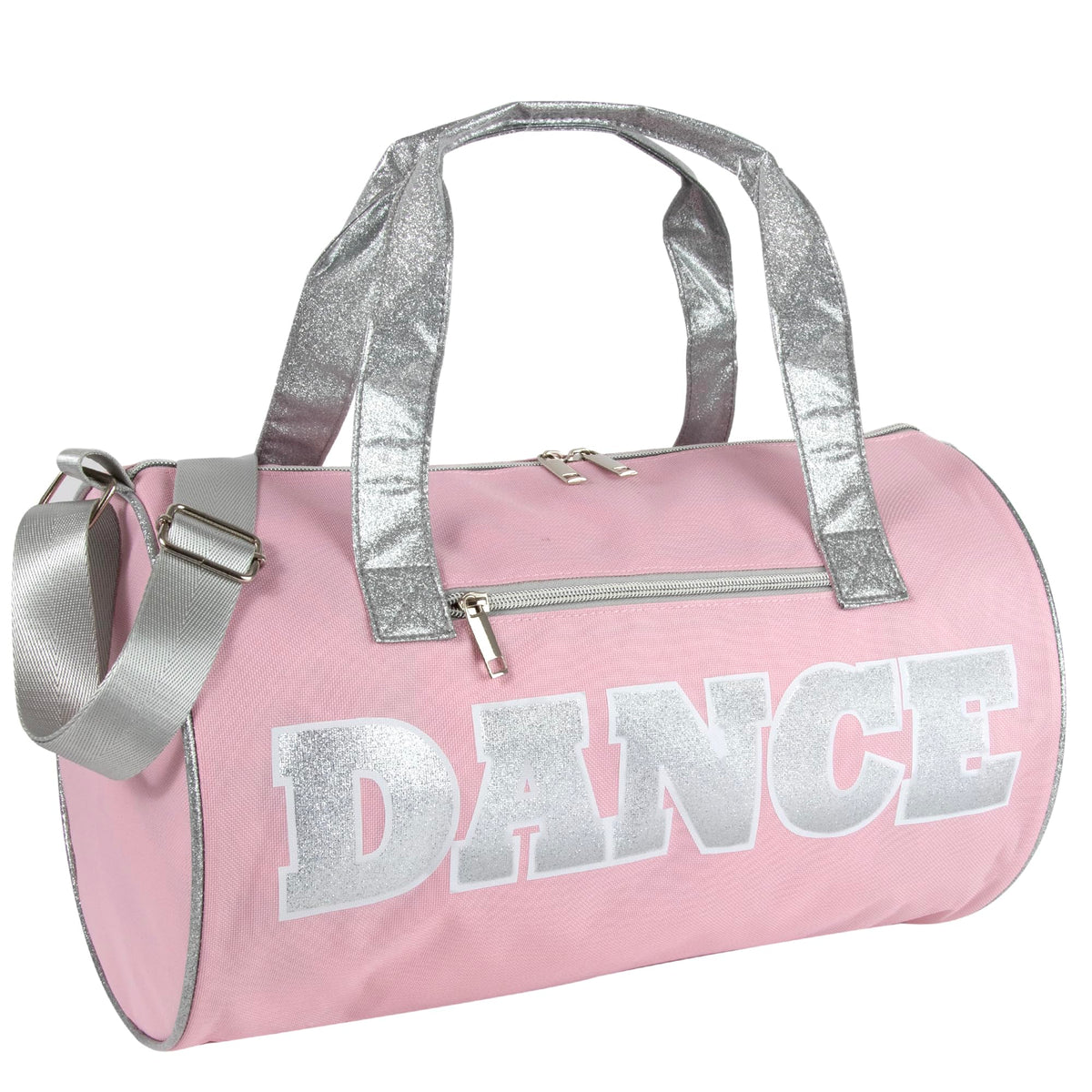Dance Duffle Bags for Dancers, Girls, Teens, and Student Athletes, Fun Dance Workout Duffel Bag for Girls and Boys (Purple/Pink)