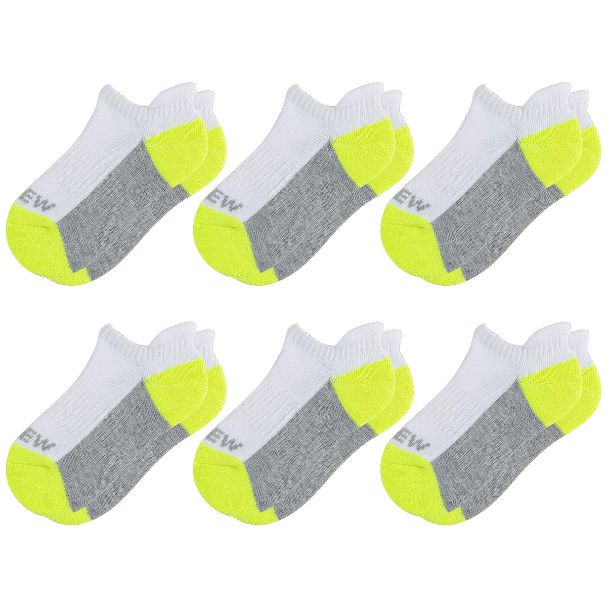 Sunew Baby and Toddler Socks, Boys Girls Cushioned Athletic Ankle/Low Cut Socks 6-Pair