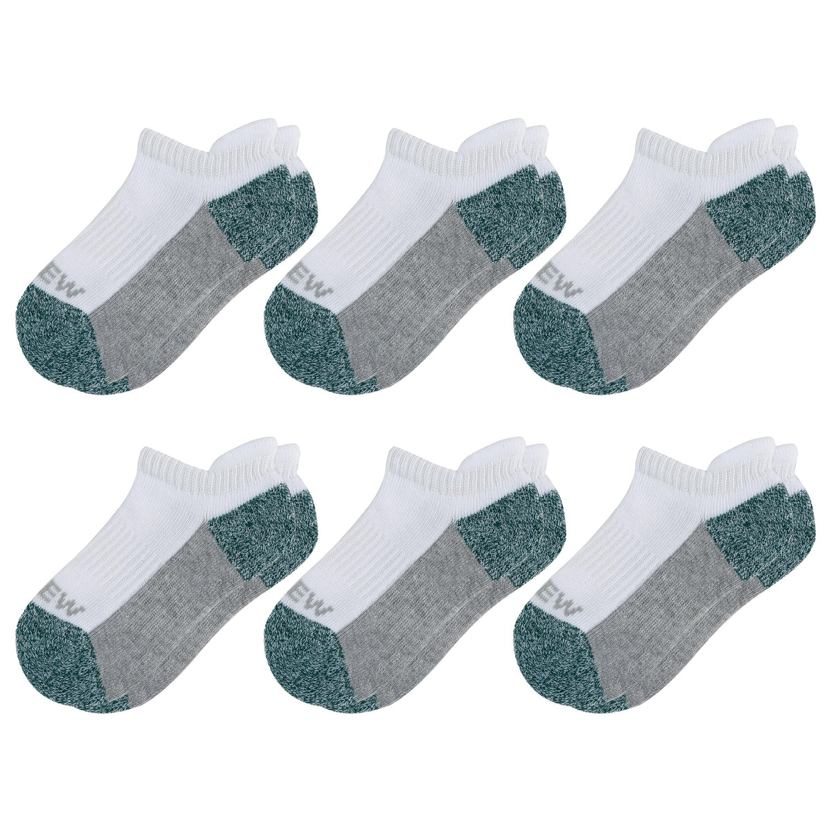 Sunew Baby and Toddler Socks, Boys Girls Cushioned Athletic Ankle/Low Cut Socks 6-Pair