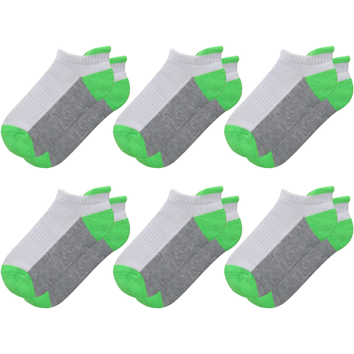 Sunew Baby and Toddler Socks, Boys Girls Cushioned Athletic Ankle/Low Cut Socks 6-Pair