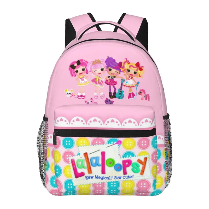 Lalaloopsy Backpack We're Lalaloopsy Netflix Large Laptop Backpack MGA Lalaloopsy Lightweight Backpack Casual Daypack School Bag for Kids Teen Boy Girl