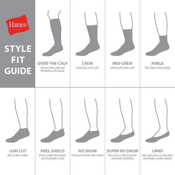 Hanes Girls' Uniform Crew Socks, Plain Crew Socks, Knit Crew Socks for School Or Play, 10-pairs