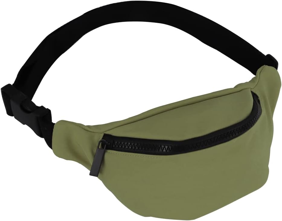 Kids Fanny Pack, Adjustable Crossbody Waist Bag for Boy Girl Military Green