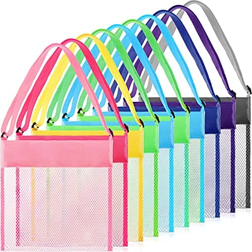 Frienda 15 Pack Mesh Beach Tote Bag