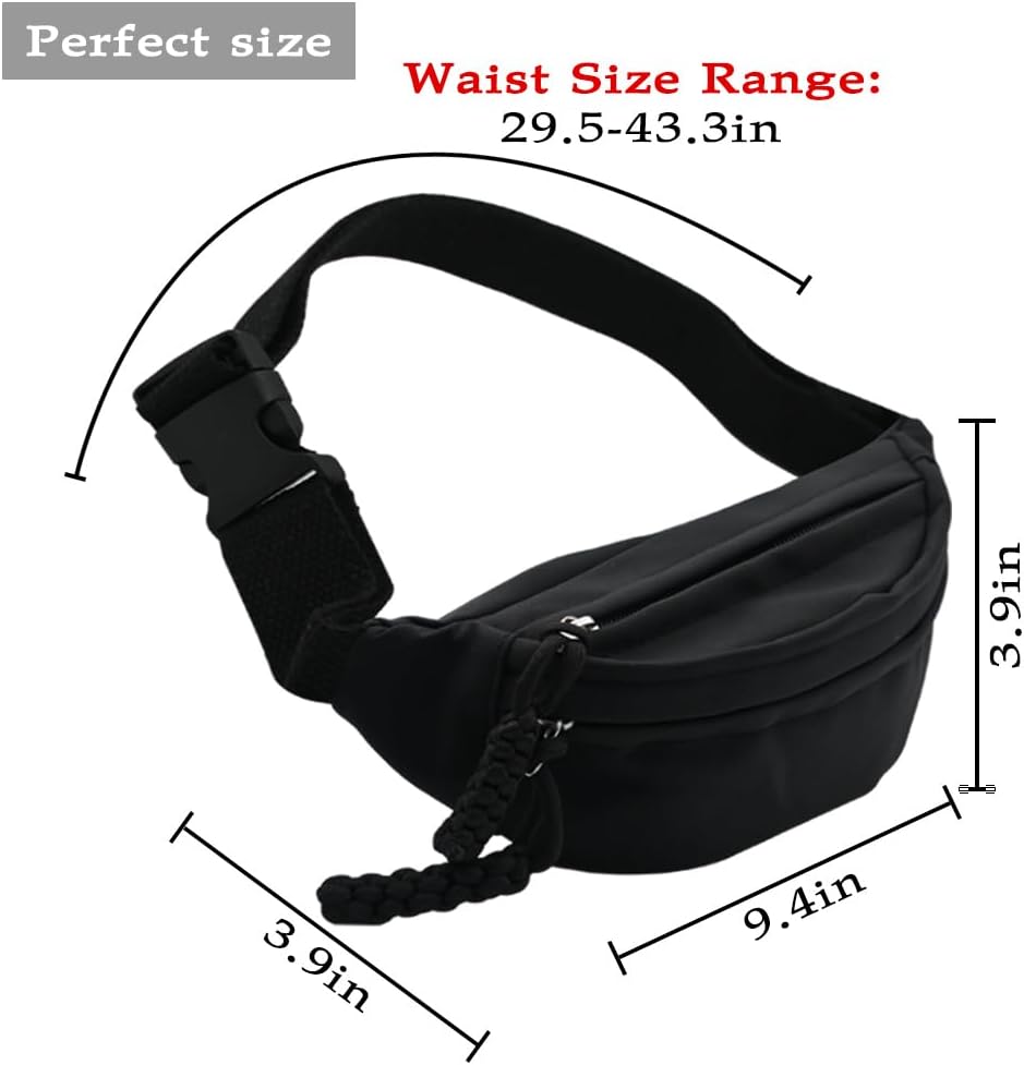 Fanny Pack for Kids, Adjustable Crossbody Waist Bag for Boys Girls, Pink