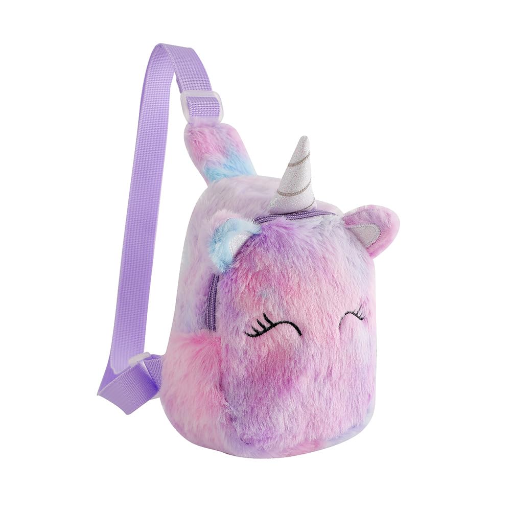 Kids Crossbody Bag Kids Sling Bags, Small Plush Sling Bag for Kids Travel Bag for Kids, Unicorn Sling Bag for Girls