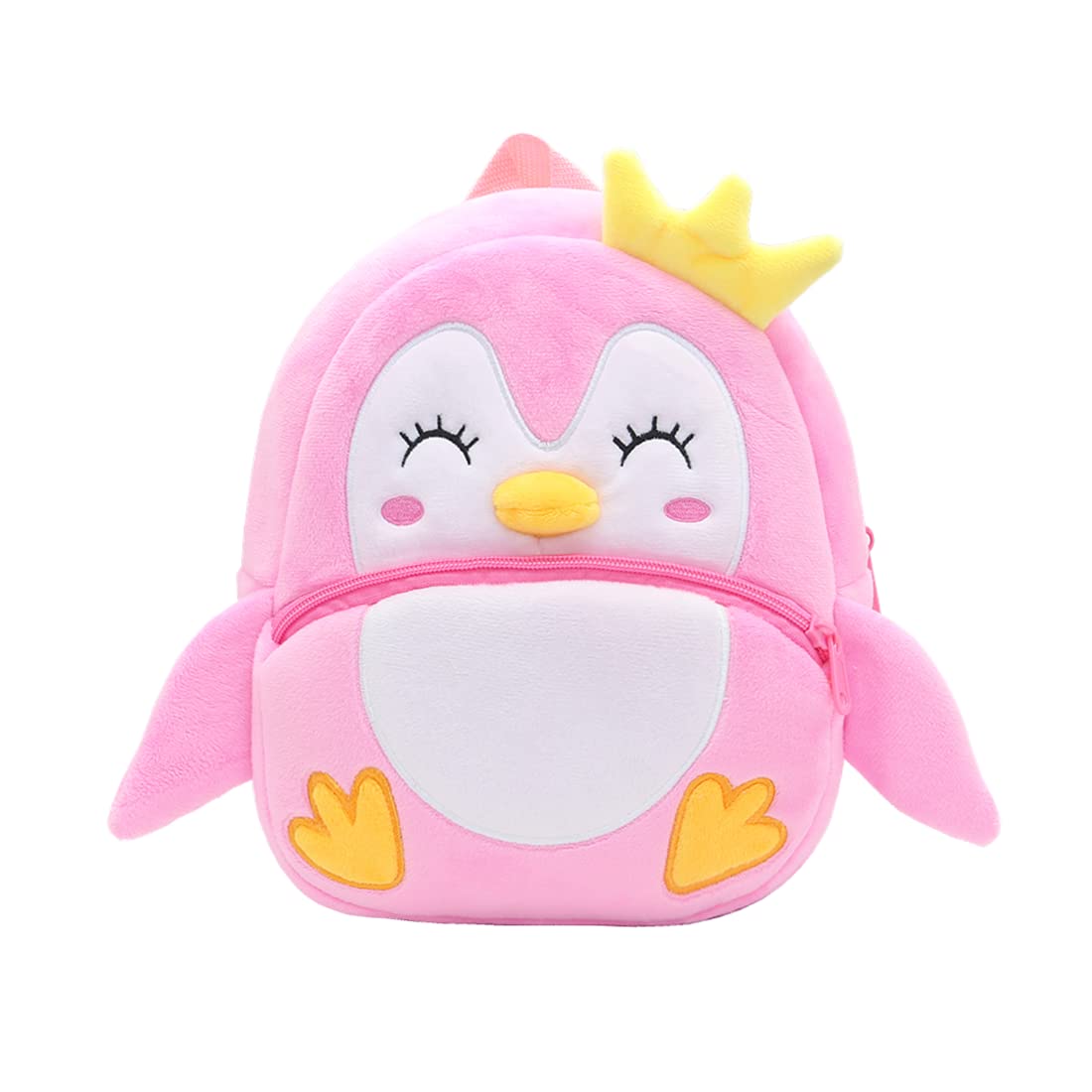 NICE CHOICE Cute Toddler Backpack Toddler Bag Plush Animal Cartoon Mini Travel Bag for Baby Girl Boy 2-6 Years(Pink Butterfly)