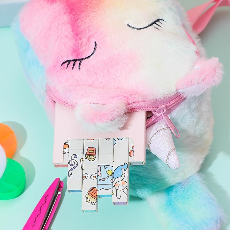 Kids Crossbody Bag Kids Sling Bags, Small Plush Sling Bag for Kids Travel Bag for Kids, Unicorn Sling Bag for Girls