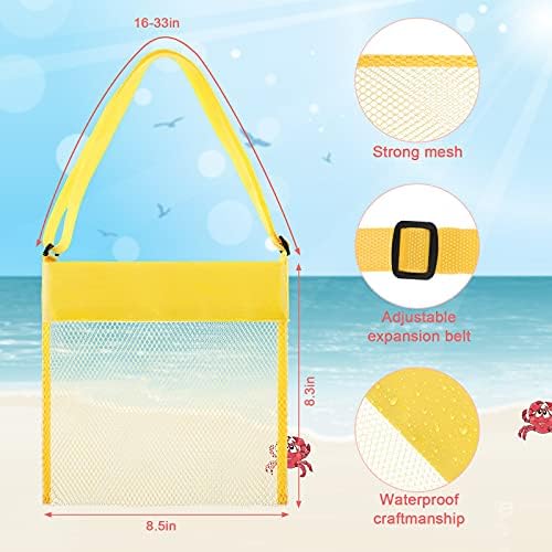 Frienda 15 Pack Mesh Beach Tote Bag