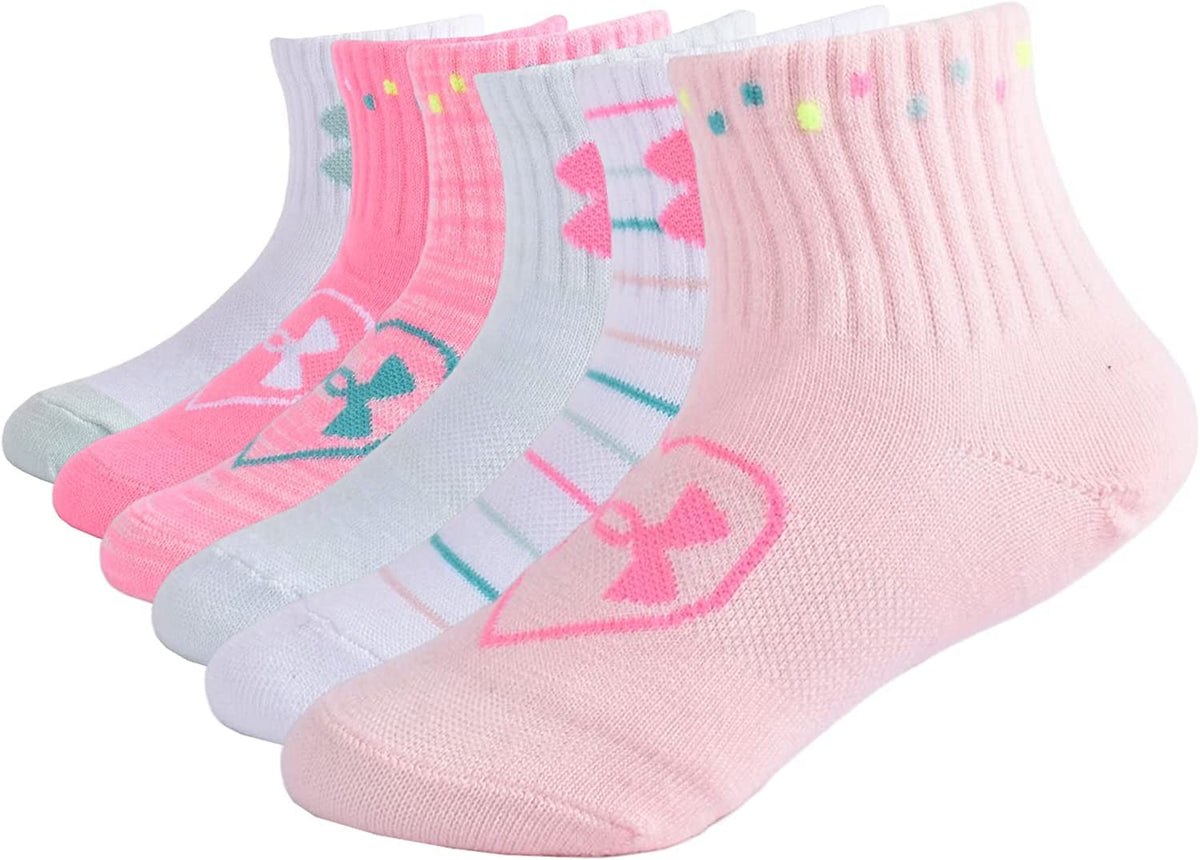 Under Armour girls Multi Pack Quarter Sock