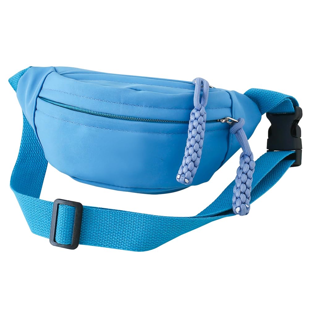Fanny Pack for Kids, Adjustable Crossbody Waist Bag for Boys Girls, Pink