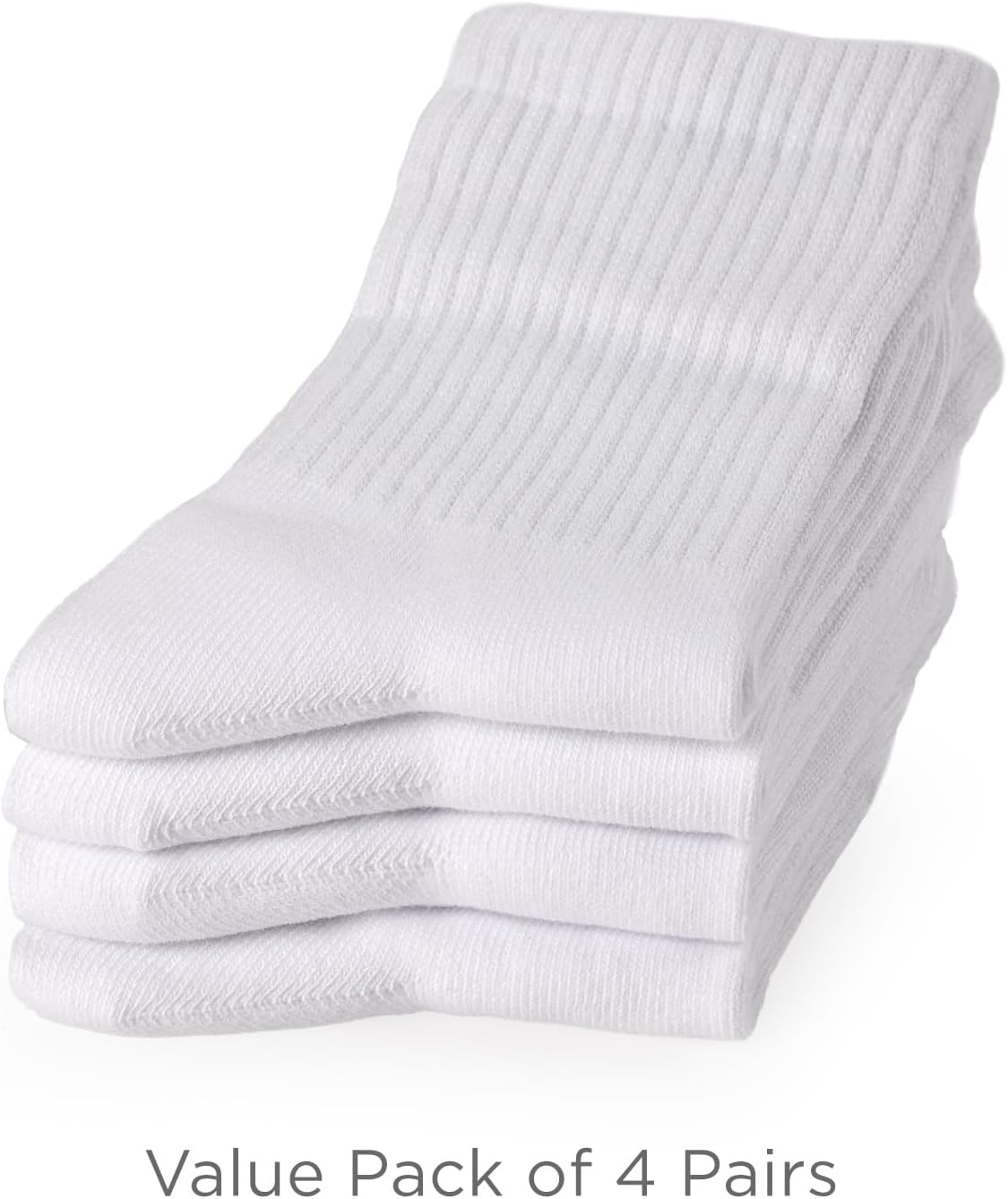 COTTON DAY Unisex School Kids Boys Girls Soft Combed Cotton Athletic Socks