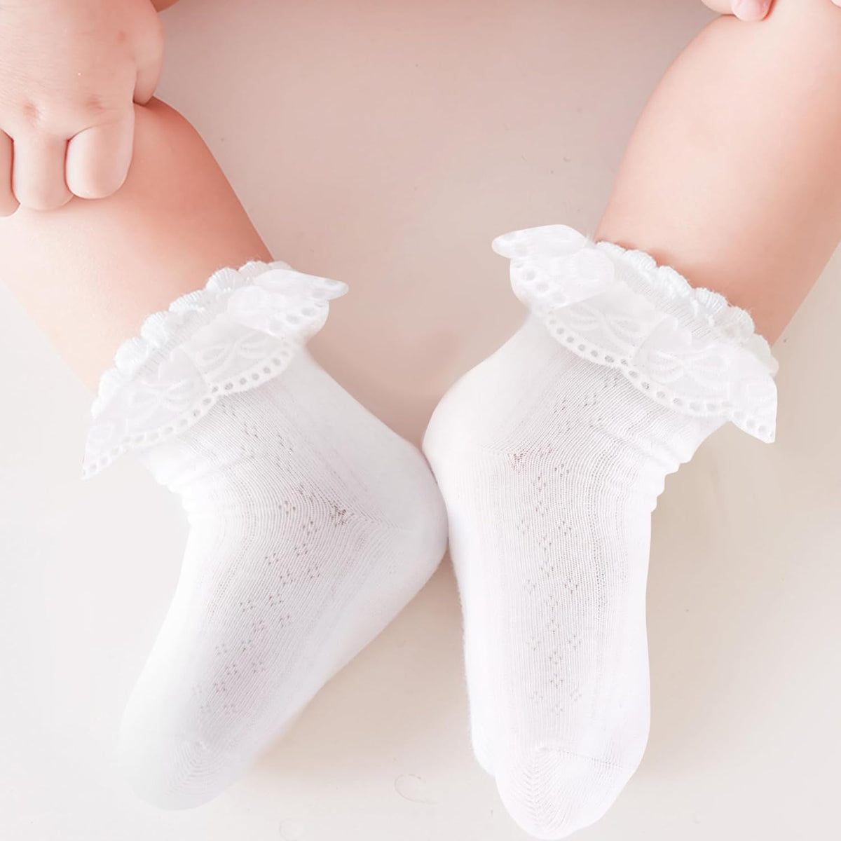 Girls Ruffle Socks White Frilly Socks for Girls Toddler Princess Dress Up