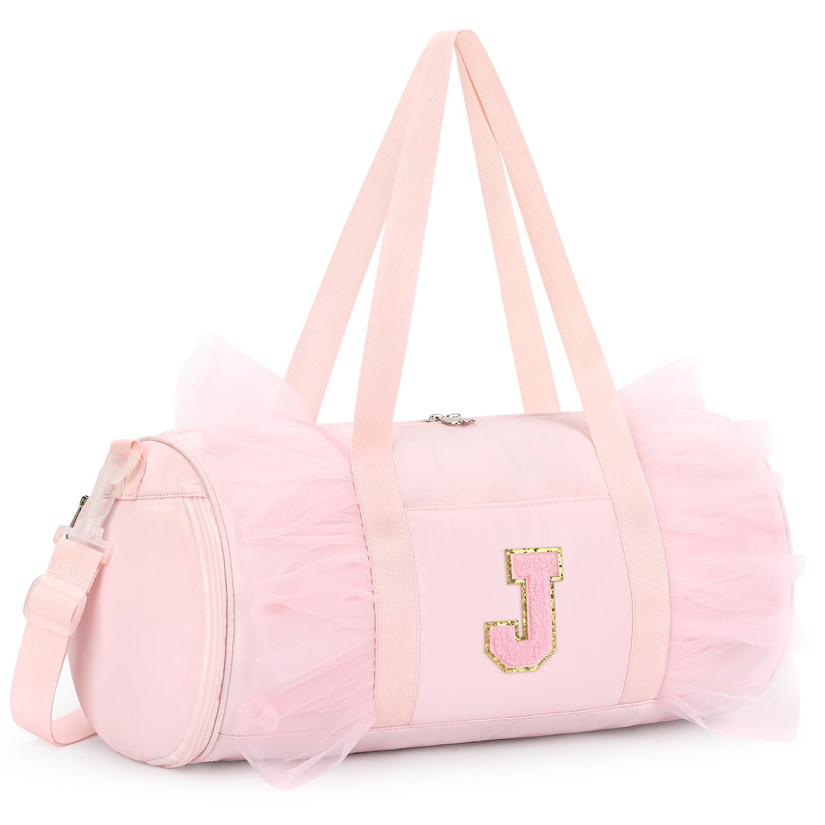 mibasies Ballet Dance Bag for Girls 4-6, Personalized Letter A Pink Gift