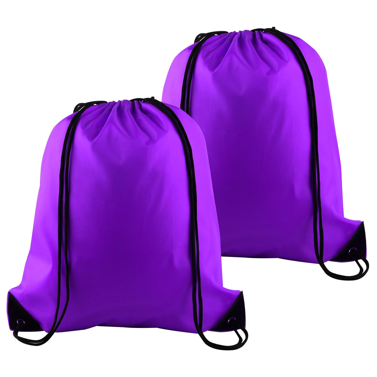PLULON 2Pcs Drawstring Bags Bulk, Drawstring Backpack Pink Red String Backpack Cinch Sack Sport Gym Backpack Bags for Yoga Traveling Outdoor Sports