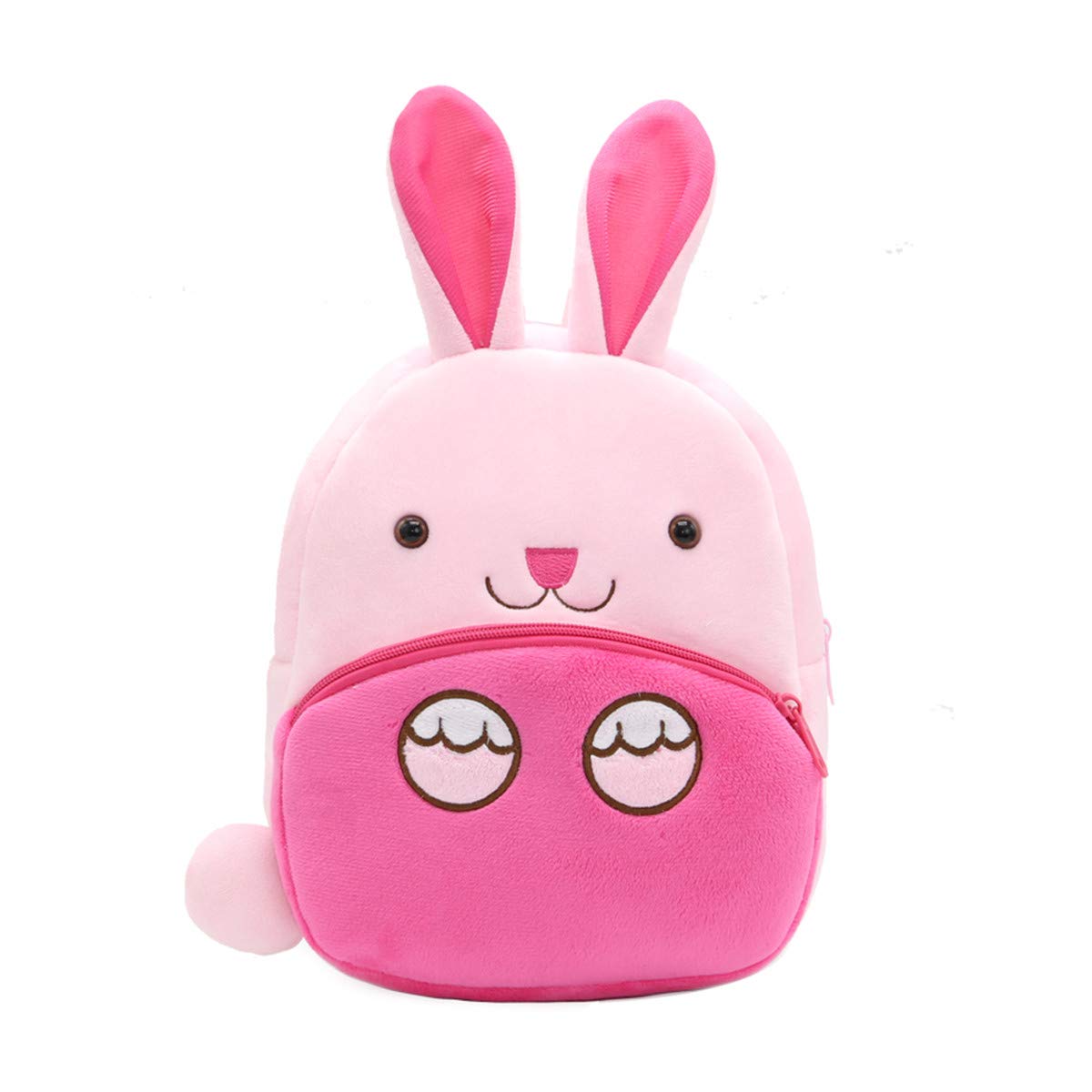 NICE CHOICE Cute Toddler Backpack Toddler Bag Plush Animal Cartoon Mini Travel Bag for Baby Girl Boy 2-6 Years(Pink Butterfly)