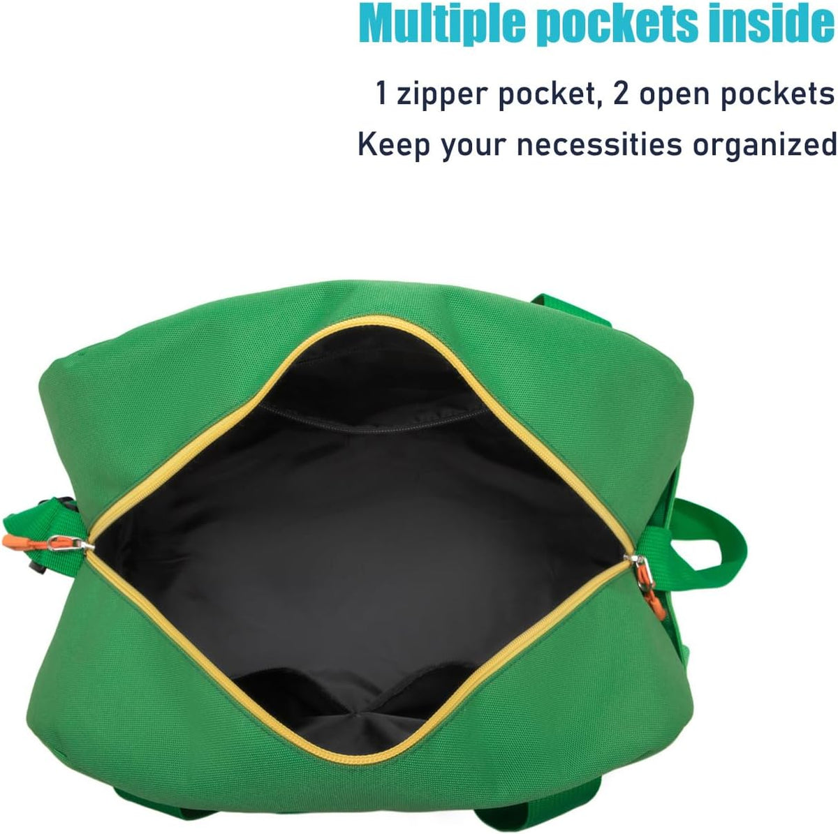 Small Kids Duffle Bag for Boys or Girls, 15"Length,D Blue Green 3