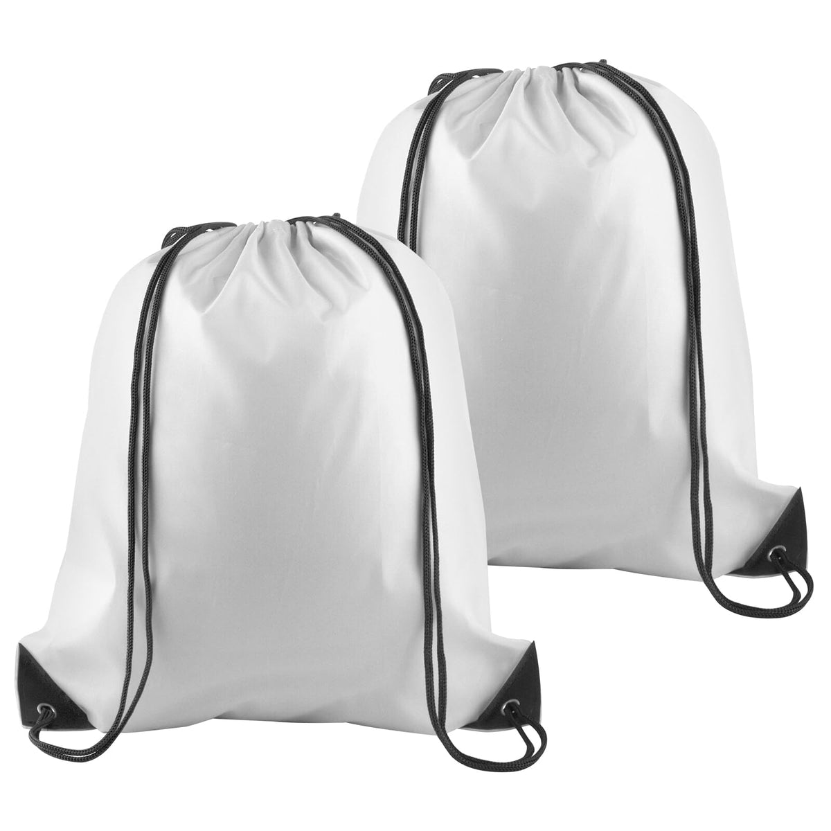 PLULON 2Pcs Drawstring Bags Bulk, Drawstring Backpack Pink Red String Backpack Cinch Sack Sport Gym Backpack Bags for Yoga Traveling Outdoor Sports