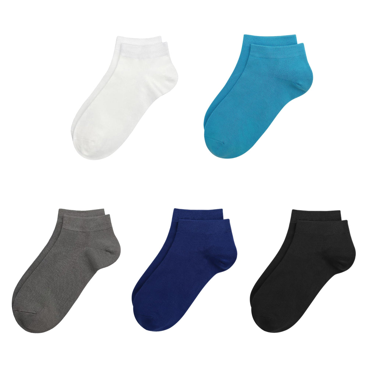 SERISIMPLE Viscose Bamboo School Socks Ankle Super Soft Kids Socks Stretch Cuffs Athletic Socks Odor Anti-odor 5 Pairs
