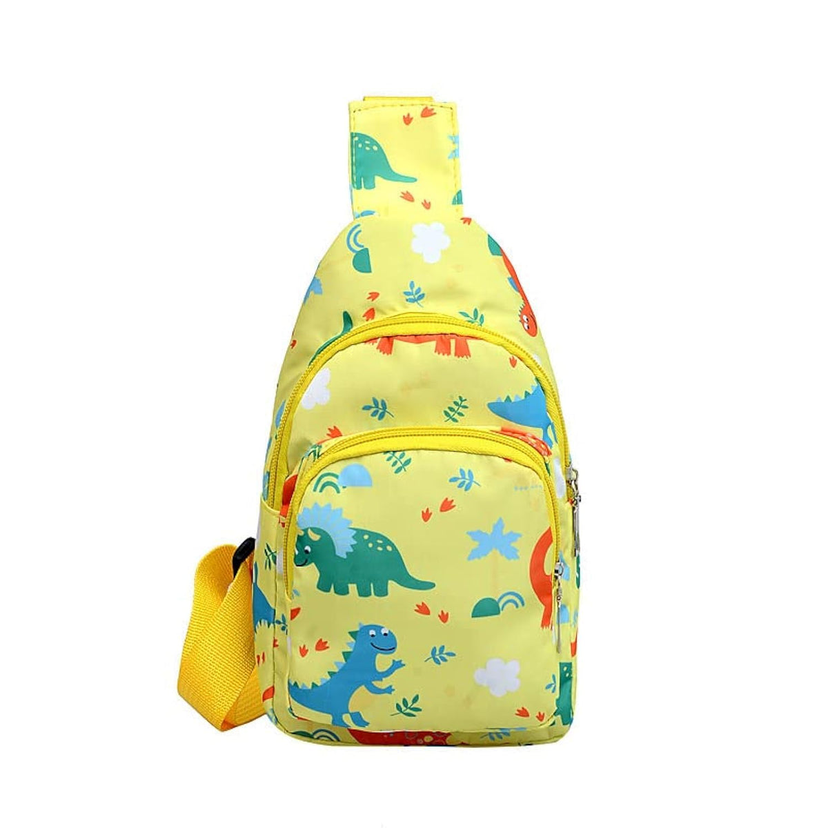 Hiflyer Kids Crossbody Sling Bag, Small Nylon Travel Cartoon Bag (Blue)