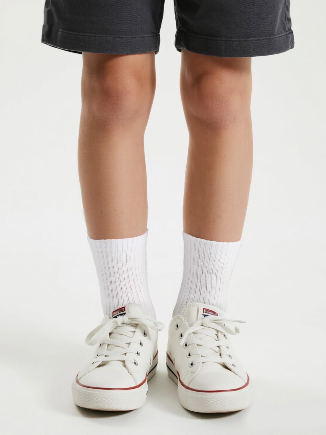 COTTON DAY Unisex School Kids Boys Girls Soft Combed Cotton Athletic Socks