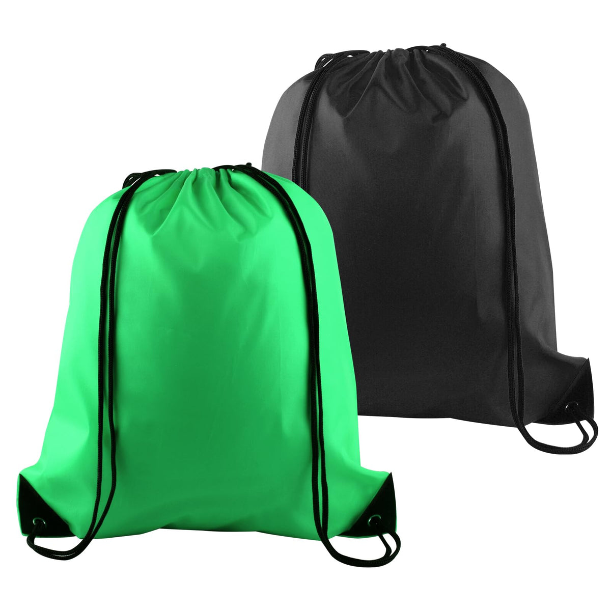 PLULON 2Pcs Drawstring Bags Bulk, Drawstring Backpack Pink Red String Backpack Cinch Sack Sport Gym Backpack Bags for Yoga Traveling Outdoor Sports