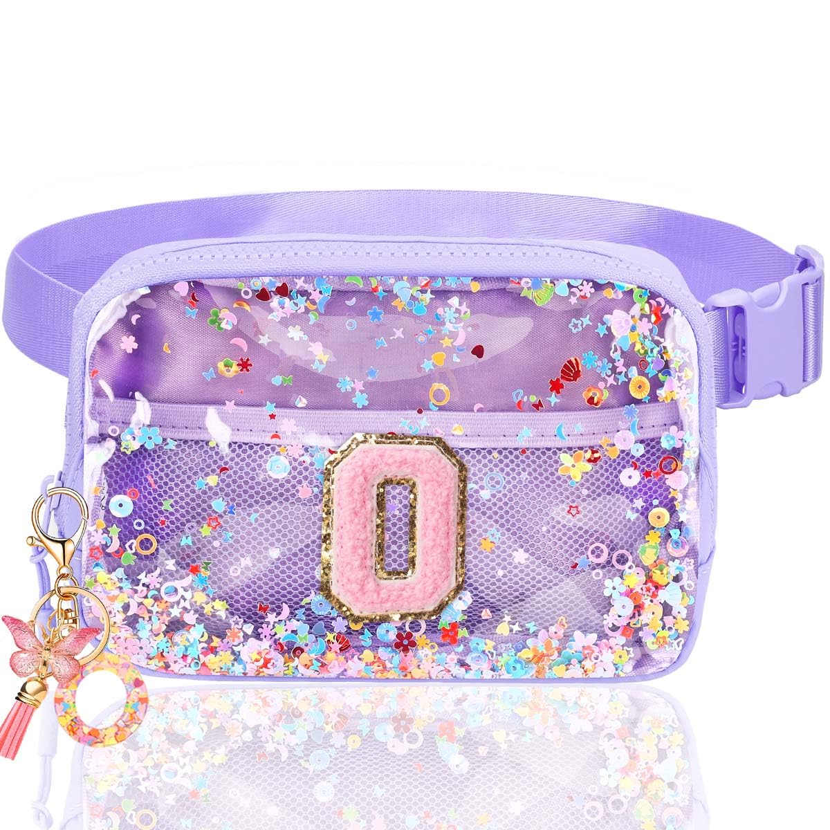Fanny Pack for Girls Gift - Initial Letter Birthday Gifts for 4 5 6 7 8 9 Girl Crossbody Belt Bag Cute Personalized Trend Stuff Pink M
