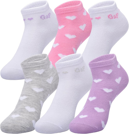 GAP Girls' Quarter Crew Socks, Multi-pack Kids Socks, Soft & Stretchy, Comfortable