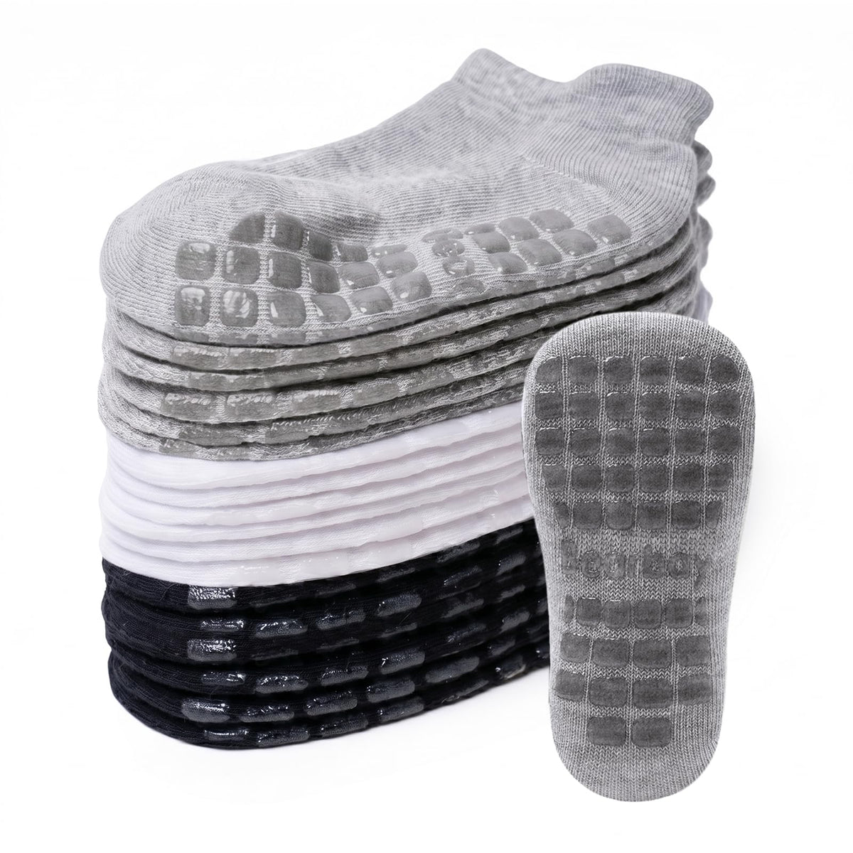 Non-Slip Baby Cotton Ankle Socks with Grippers for Toddler Walking