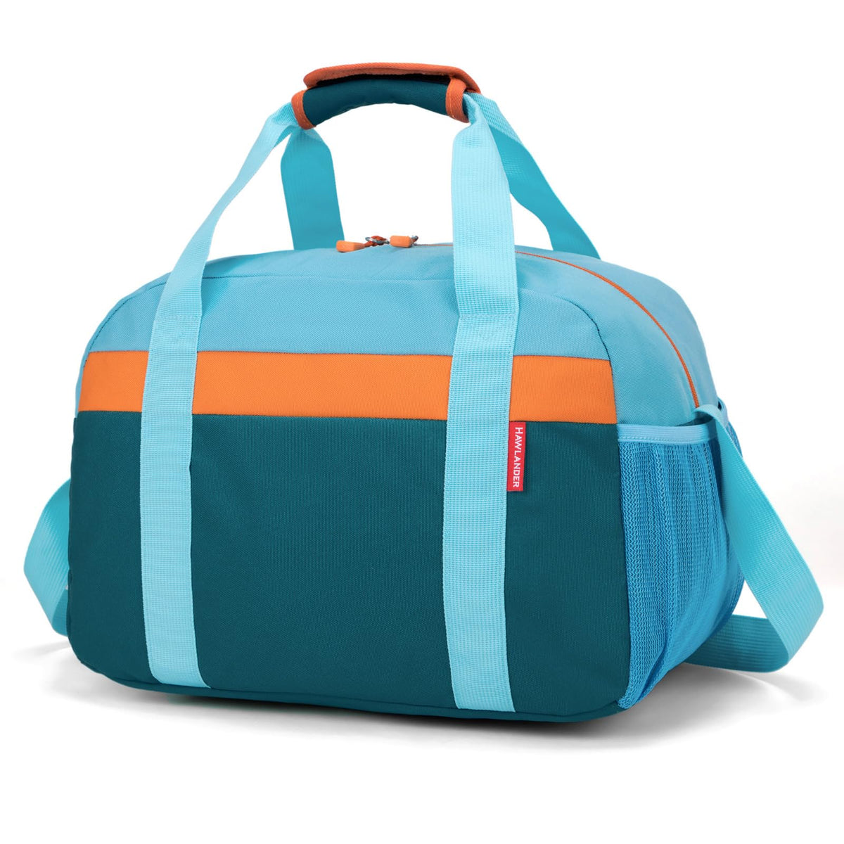 Small Kids Duffle Bag for Boys or Girls, 15"Length,D Blue Green 3