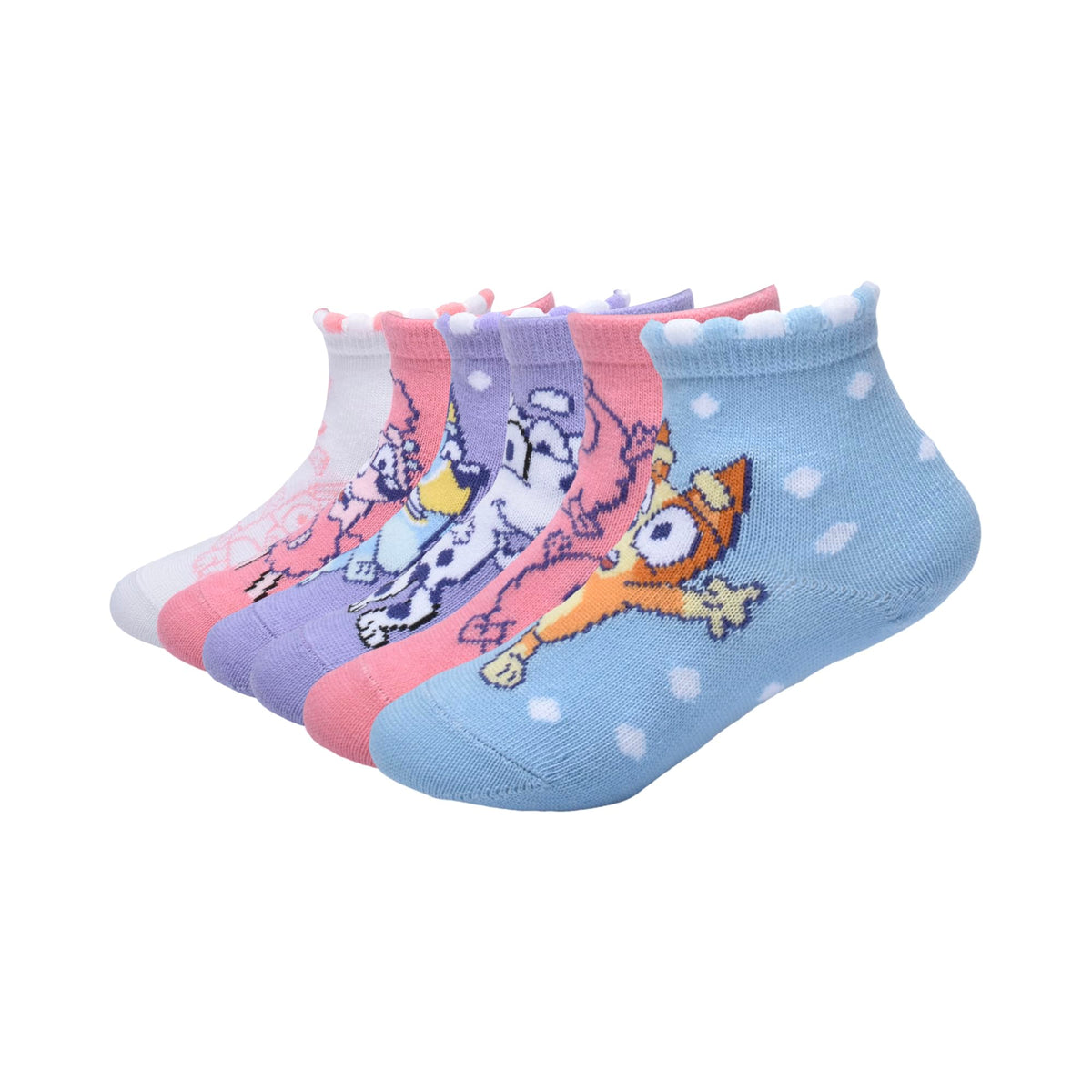 Bluey 5PK CHEER SHORTIE SOCKS
