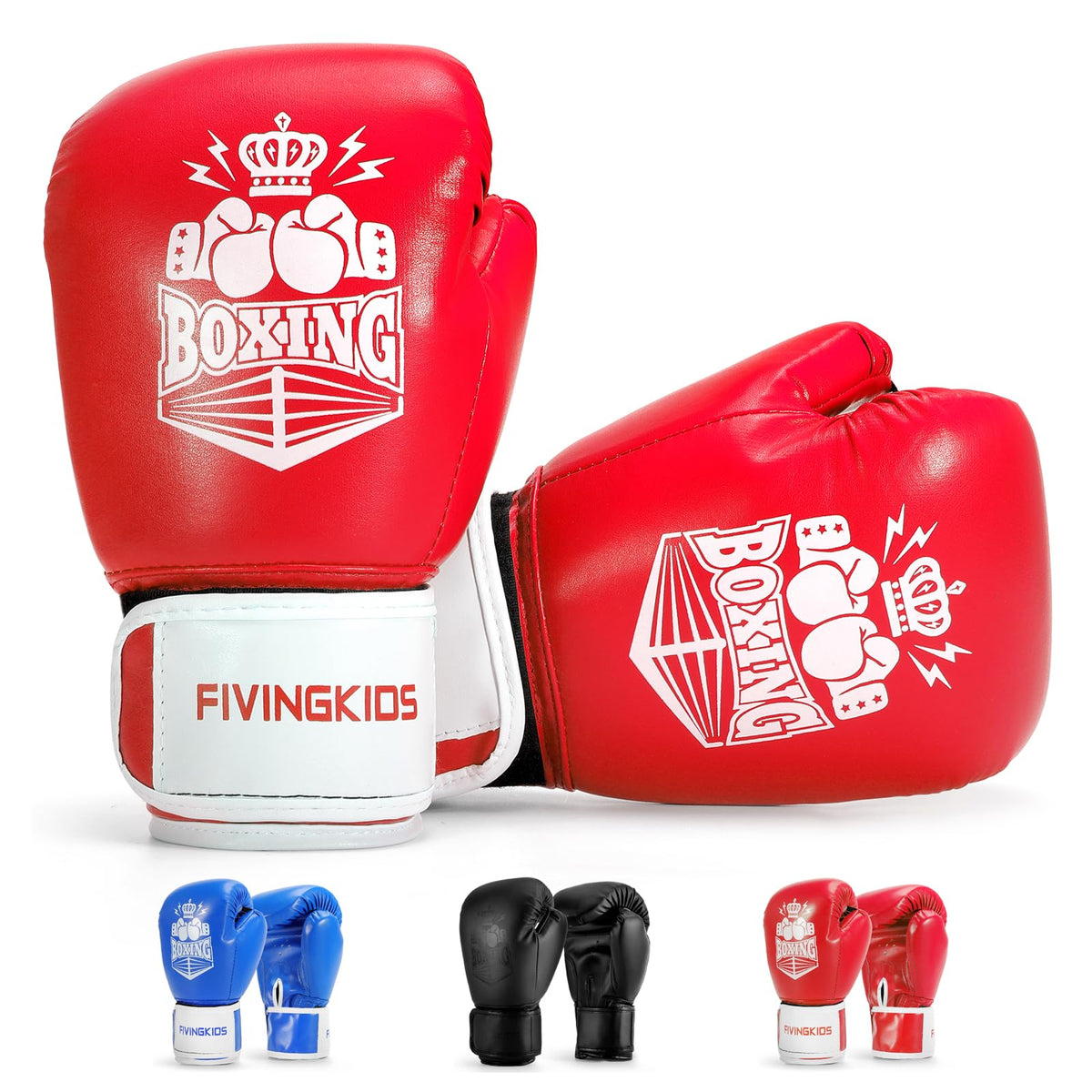 Kids Boxing Gloves for Sparring,Punching Bag,MMA Training,Ages 3-15