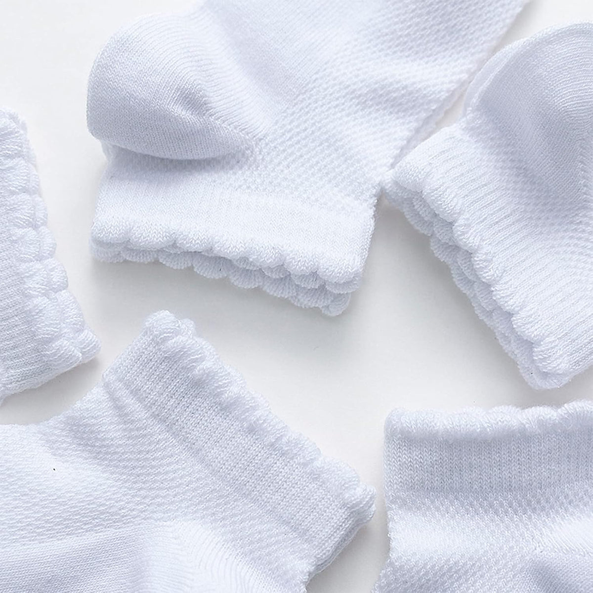 5 Pack Toddler Girls Boys Mesh Thin Cotton Low Cut Kids No Show Ankle Socks