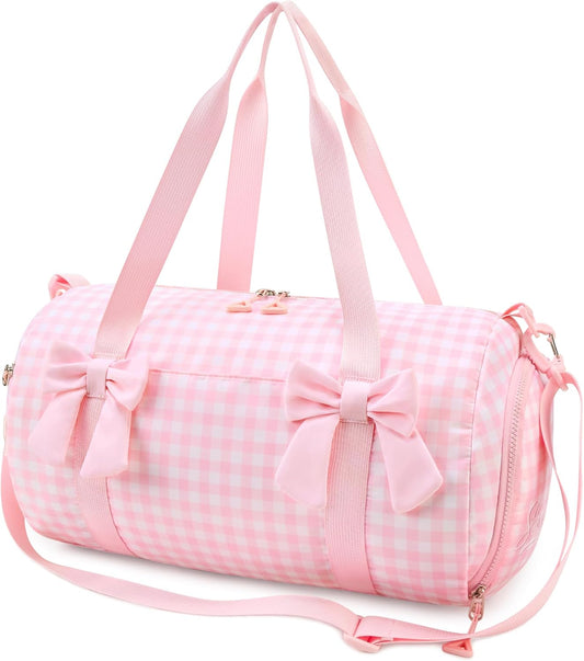 STELLE Girls Dance Bag Gymnastics Duffle Bag with Shoe Compartment(PGH,F)
