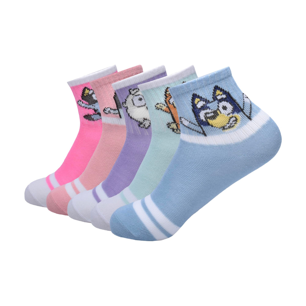 Bluey 5PK CHEER SHORTIE SOCKS