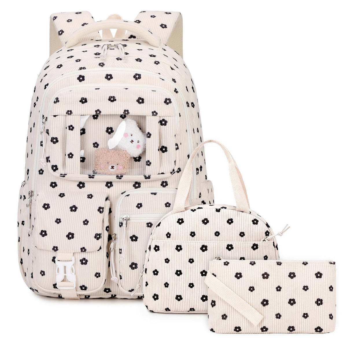 PIG PIG GIRL Kids Backpack for Girls - School Bags for Middle School Students - Book Bag for Elementary Primary - Kawaii Ita Backpack - Purple