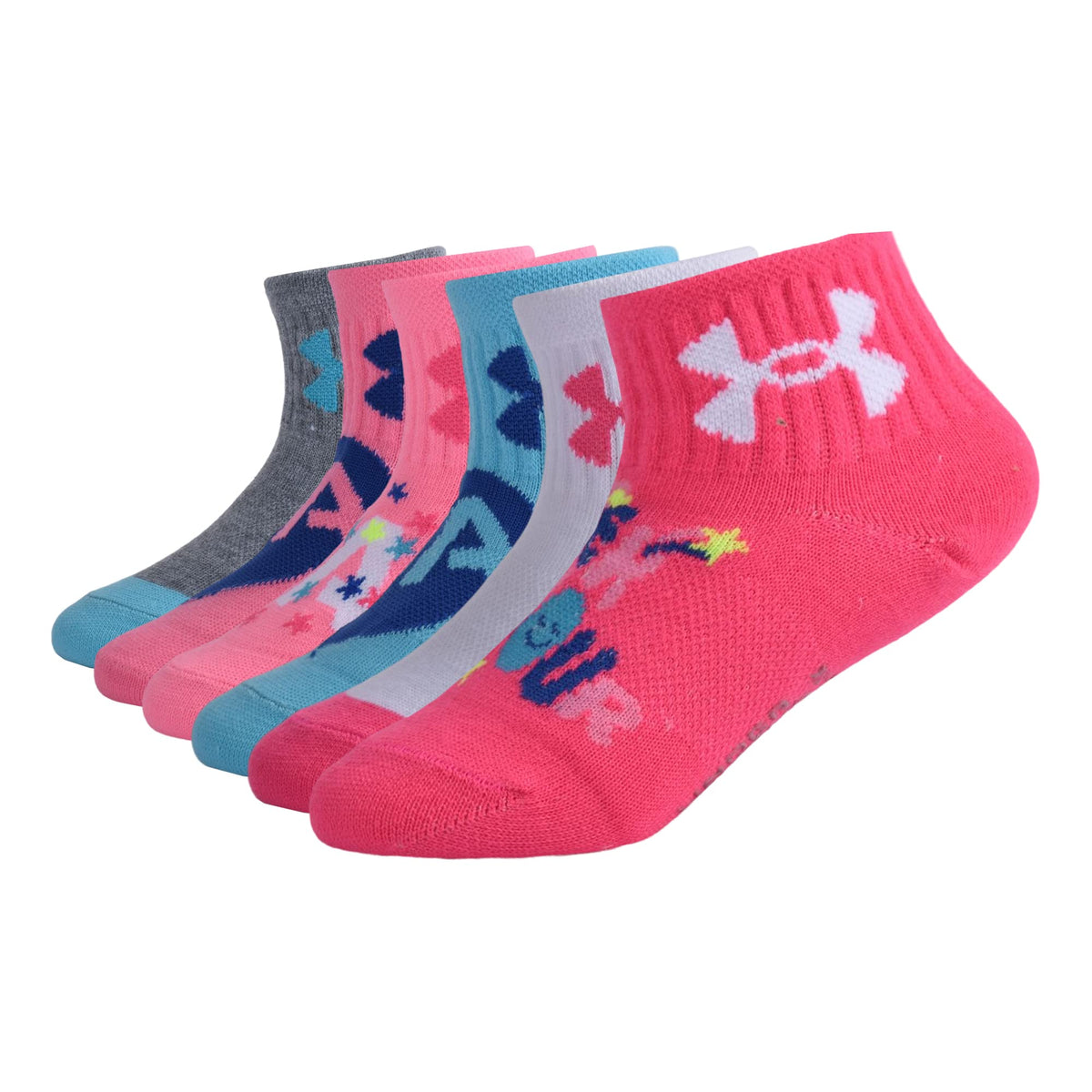 Under Armour girls Multi Pack Quarter Sock