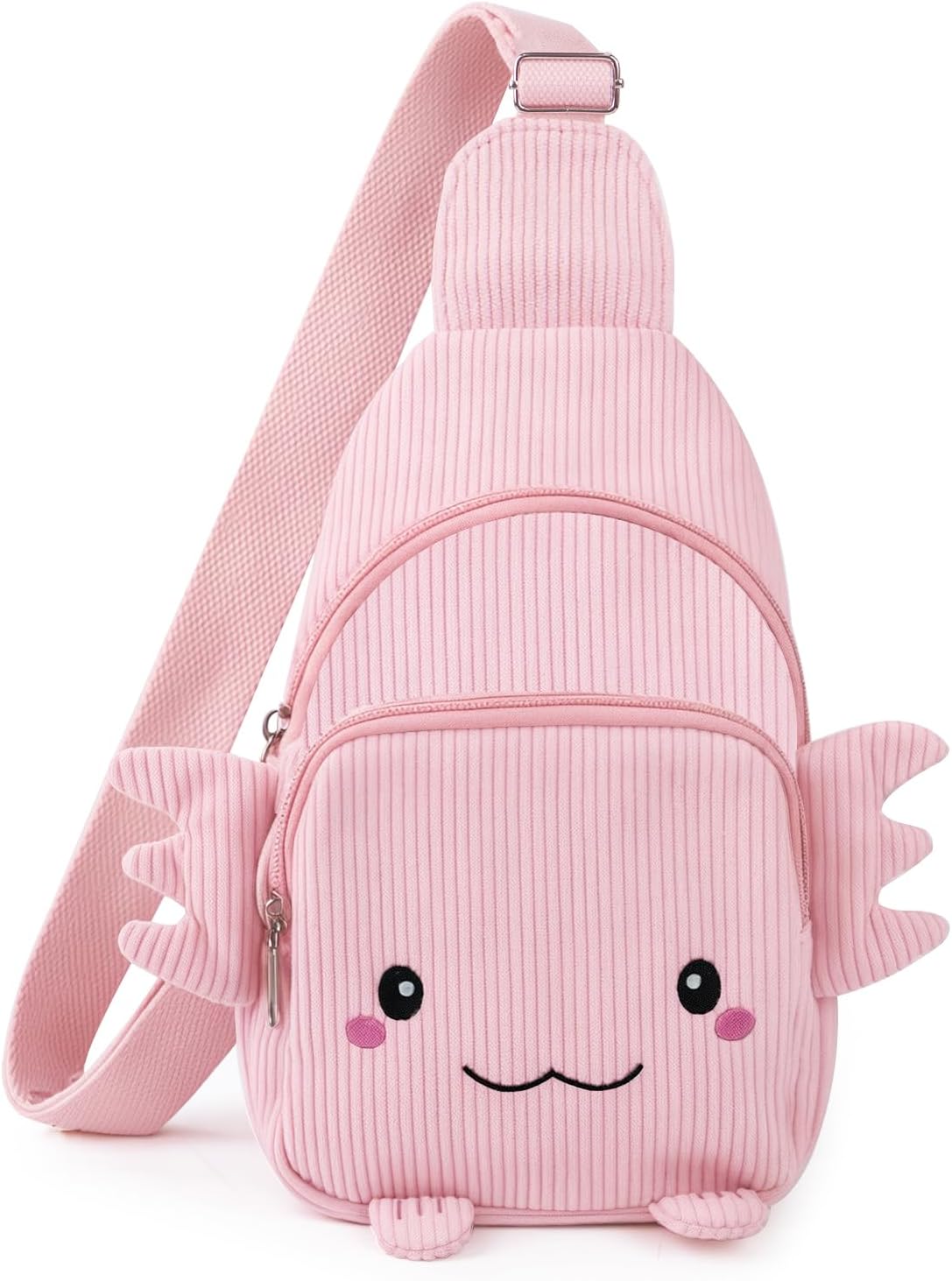 Axolotl Sling Bag，Cute Crossbody Sling Bag Fanny Pack Belt Purse