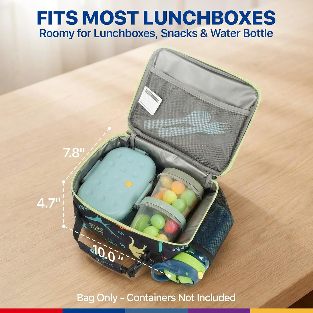 Bagseri Kids Lunch Bag Boys - Insulated Kids Lunch Box for School & Daycare