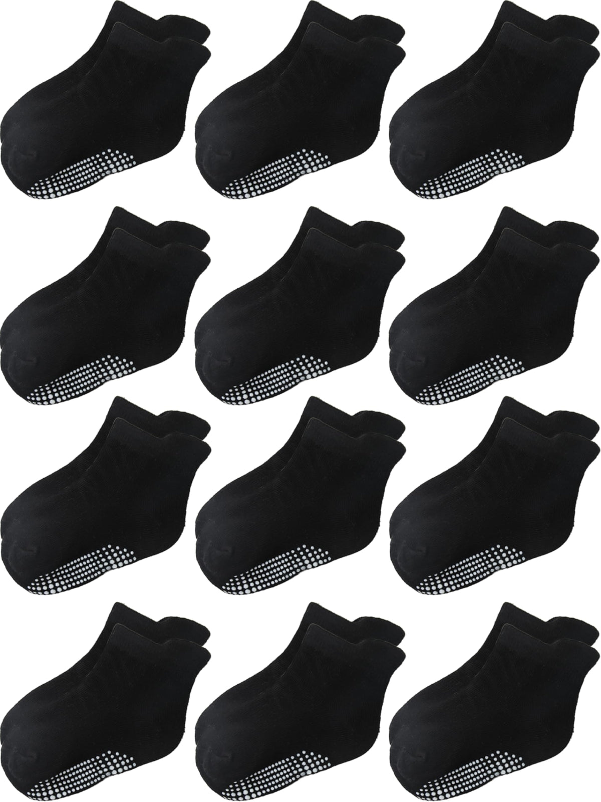 Aroveea Toddler Socks Non Slip Grip Baby Girls Kids Ankle Cute 12 Pack