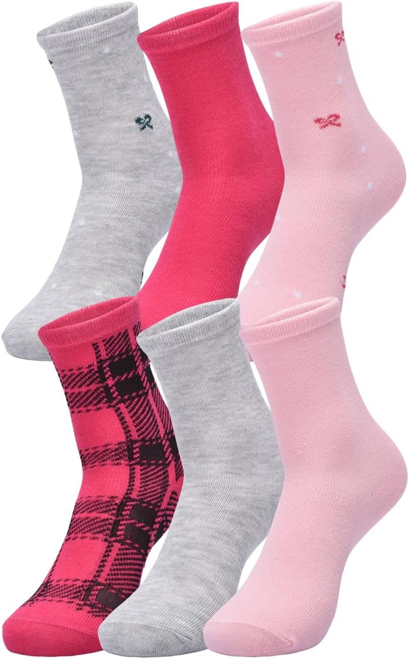 GAP Girls' Crew Socks, Multi-pack Kids Socks, Soft & Stretchy, Comfortable