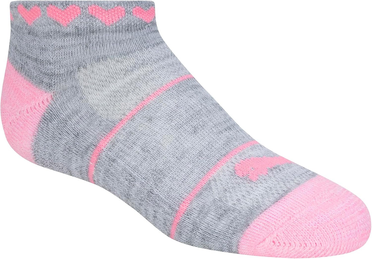 PUMA Girls' Girls' 8 Pack Low Cut Socks + 4 Pack Hair Ties