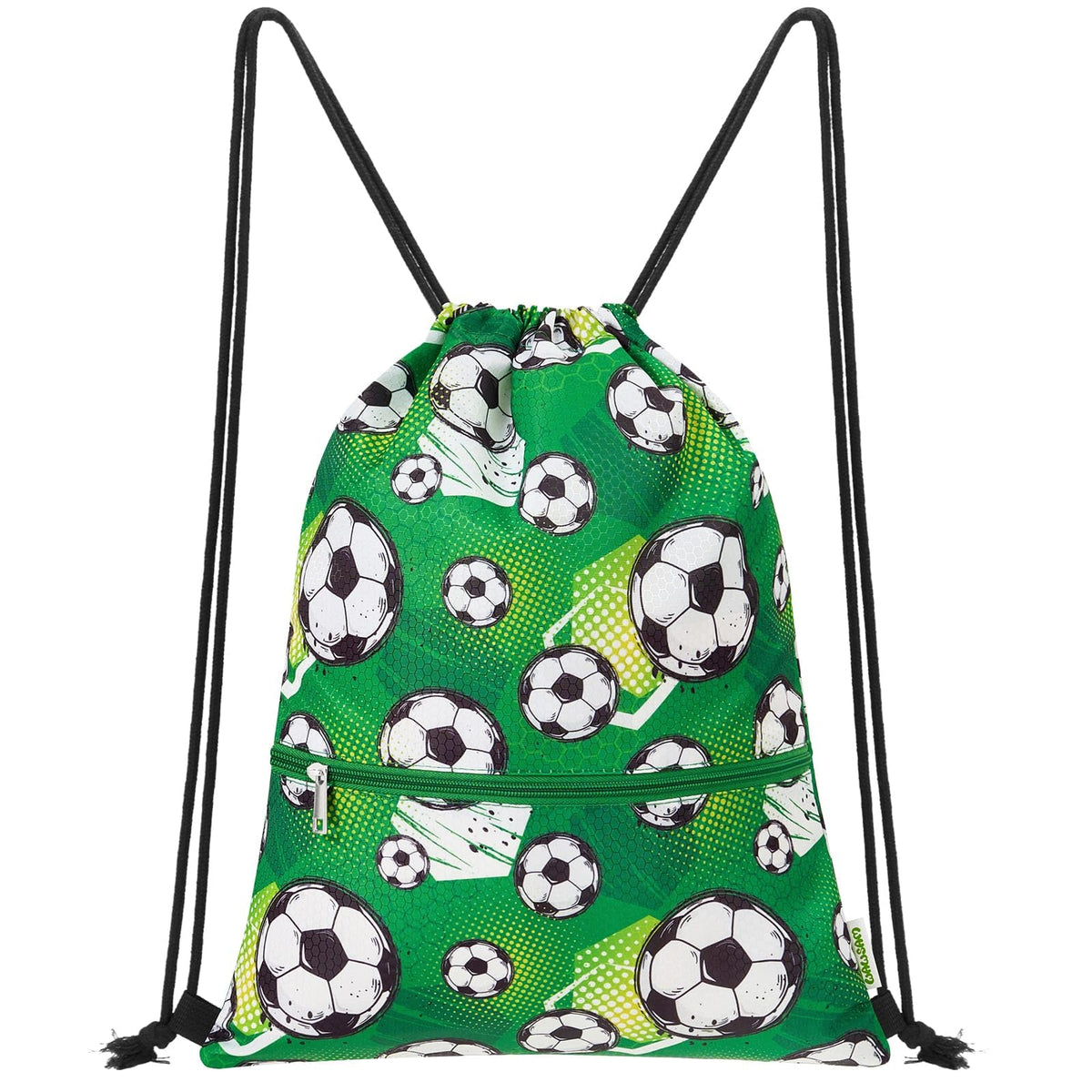 WAWSAM Kids Drawstring Backpack, Gym Swim Bag Cinch Bag for Girls Boys with Zipper Pocket