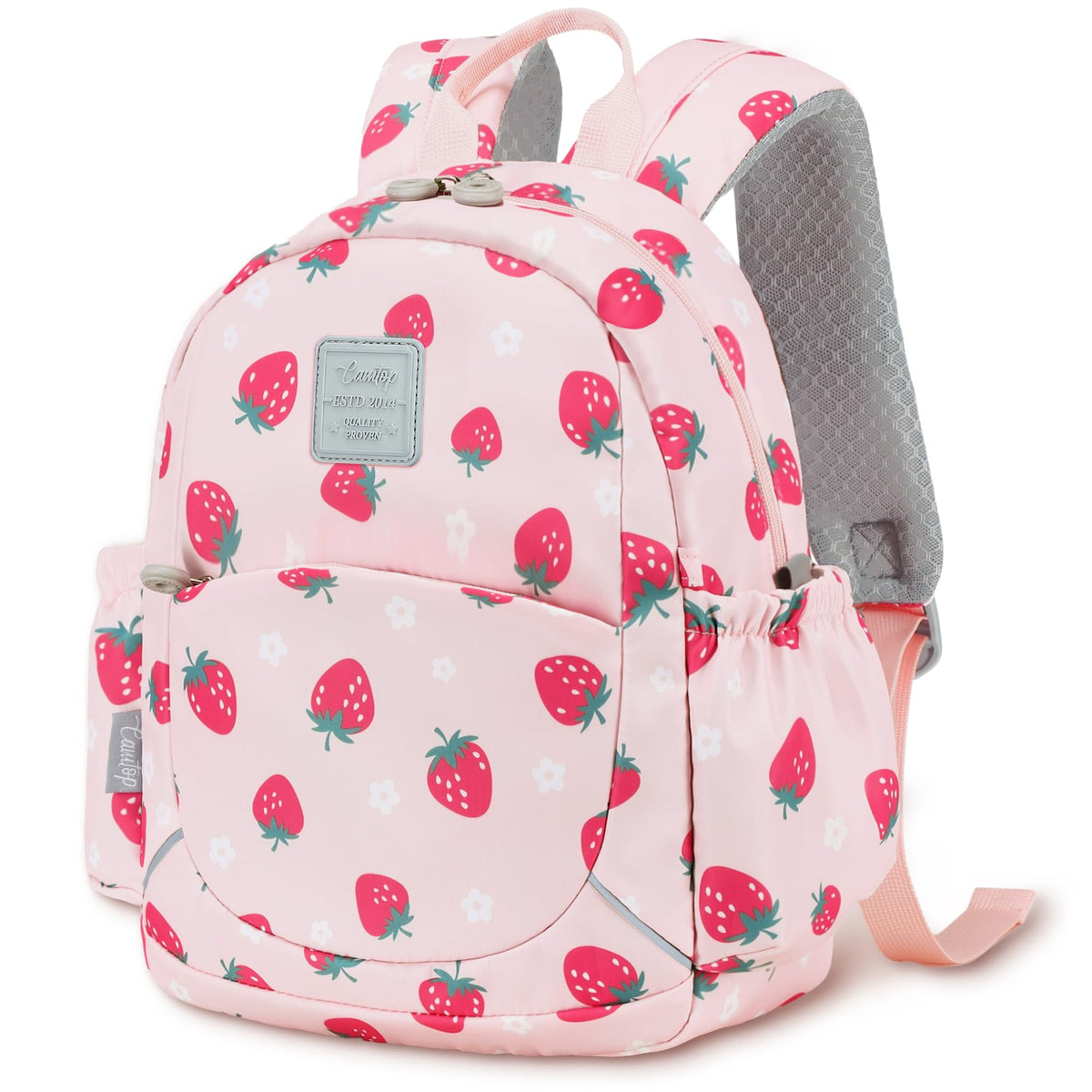 CAMTOP Toddler Backpack for Boys Girls 2-4, 12" H Kids Backpacks for Kindergarten Preschool, Small Bookbag for Daycare Travel (Black, 12''- Not fit A4 folder)