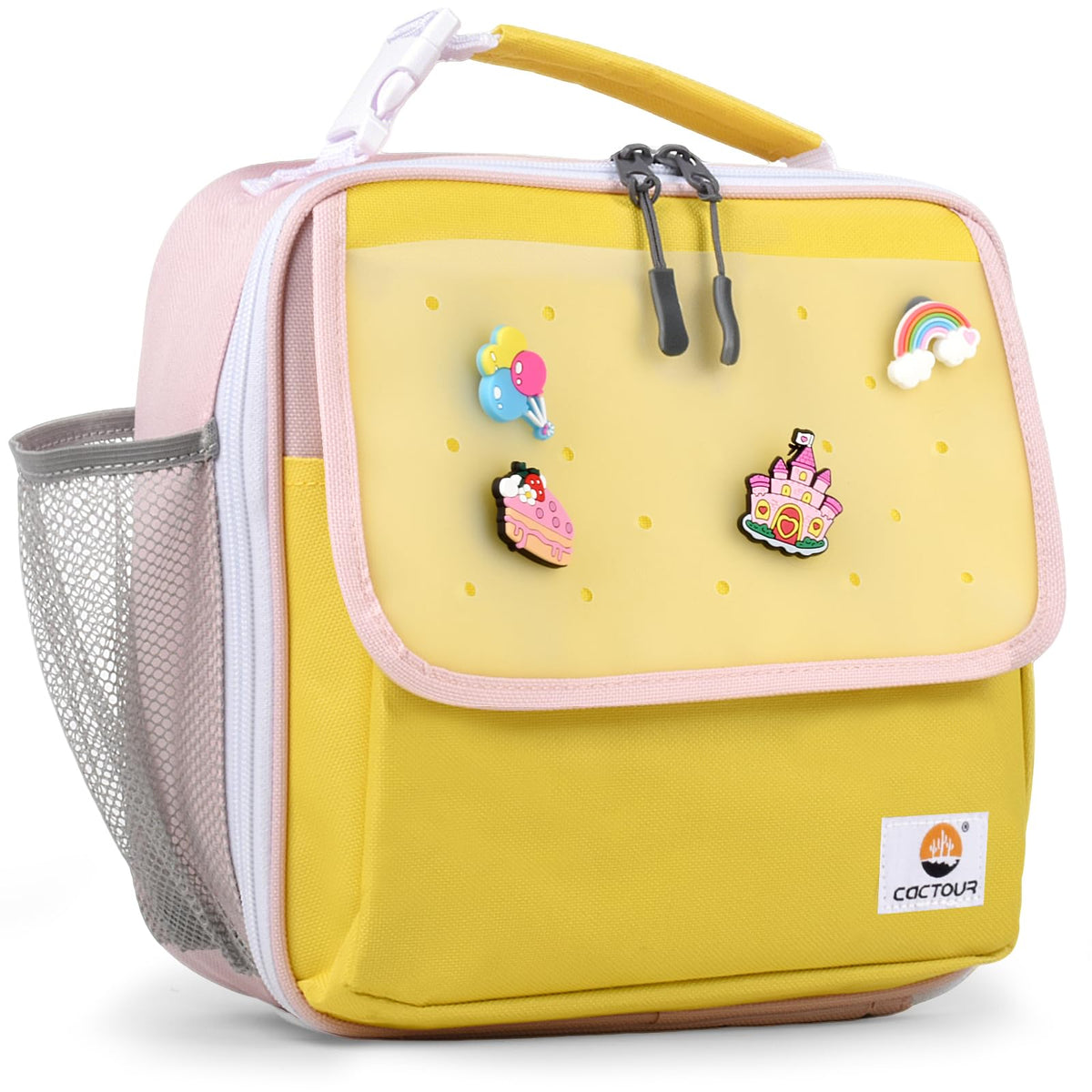 CaCTOUR Lunch Box Kids,Premium Insulated Lunch Bag for Girls Boys,Soft Bag Mini Cooler Back to School Thermal Reusable Lunch Bag for Work School Picnic (Light Green)