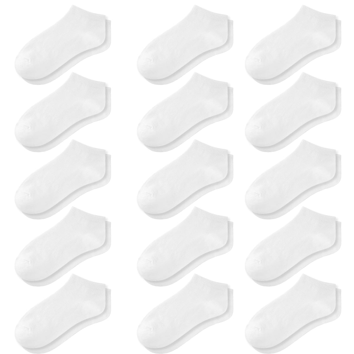 GENTABY 15 Pairs Toddler Socks for Kids Boys Low Cut Ankle Socks 1-13 Years