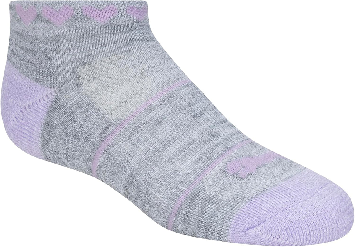 PUMA Girls' Girls' 8 Pack Low Cut Socks + 4 Pack Hair Ties