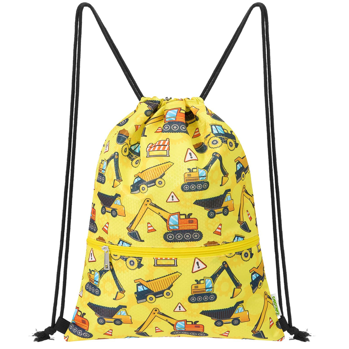 WAWSAM Kids Drawstring Backpack, Gym Swim Bag Cinch Bag for Girls Boys with Zipper Pocket